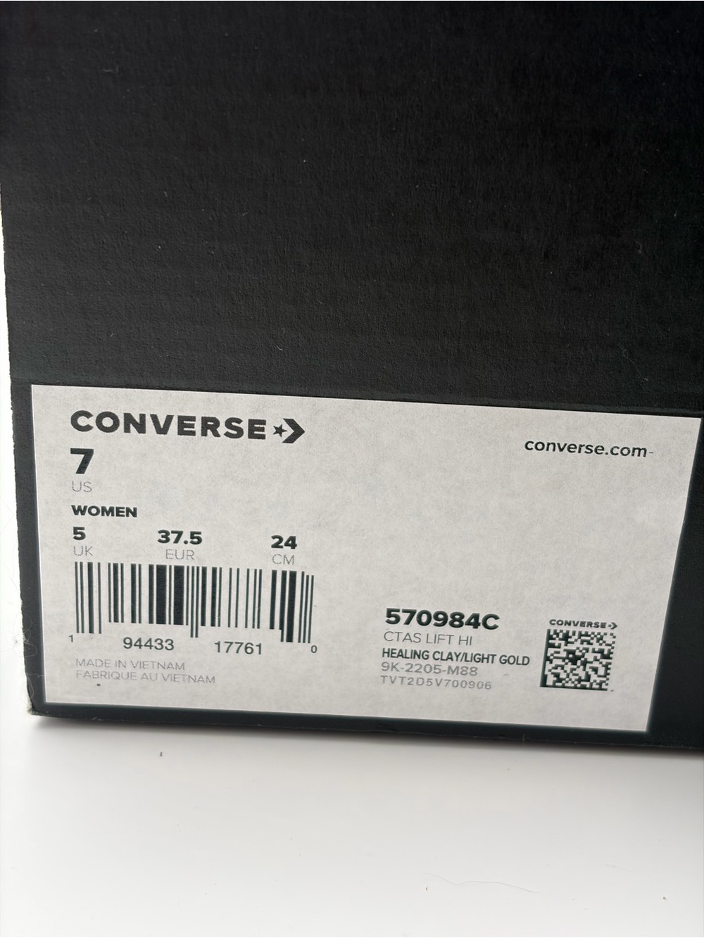 Converse High Top Platform Sneakers in Glitter Copper CTAS LIFT HI - Picture 10 of 10